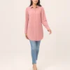 elrare pink clay shirt top front view
