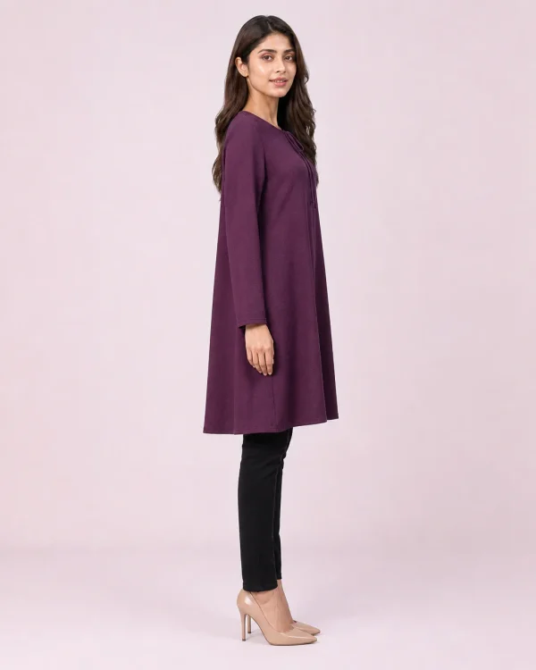 elrare plum keyhole tunic side view