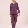 elrare plum solid lounge front view