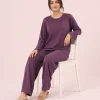elrare plum solid lounge seated