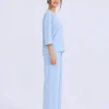 elrare powder blue solid lounge side view