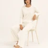 elrare pure ivory solid lounge seated
