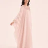elrare rose gold thread kaftan side view