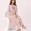 elrare rose quartz thread medallion coords seated