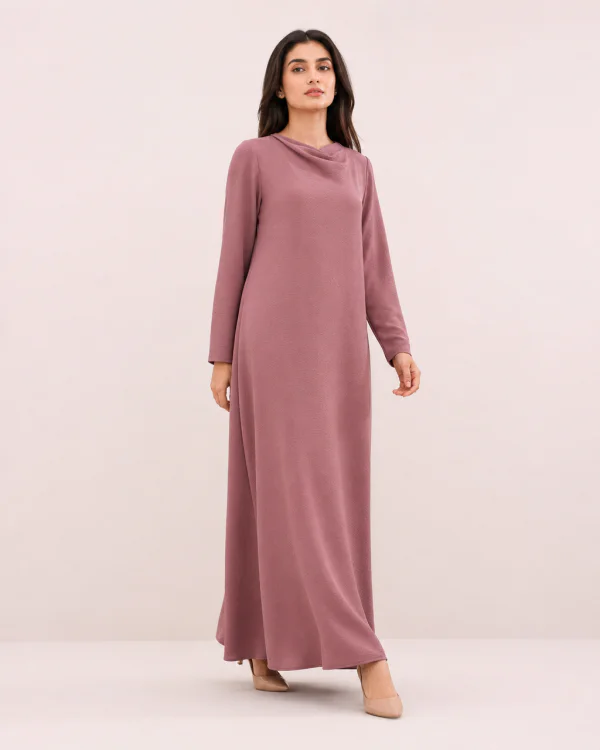 elrare rosewood plain maxi front view