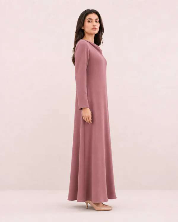 elrare rosewood plain maxi side view