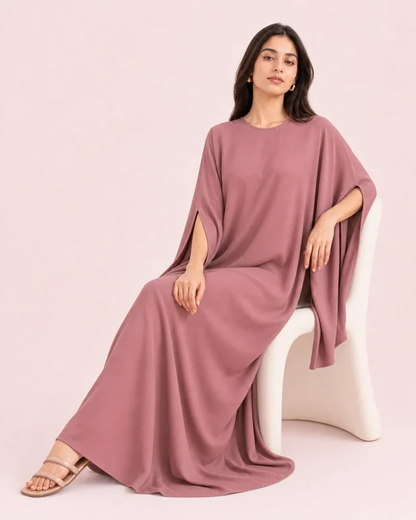 elrare rosewood solid kaftan seated