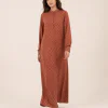 elrare rust moroccan maxi front view
