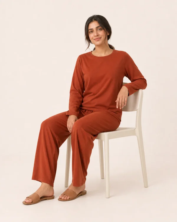 elrare rust solid lounge seated