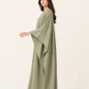 elrare sage kantha kaftan side view