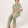 elrare sage smocking yoke lounge seated