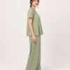 elrare sage smocking yoke lounge side view