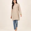 elrare sand paisley tunic front view