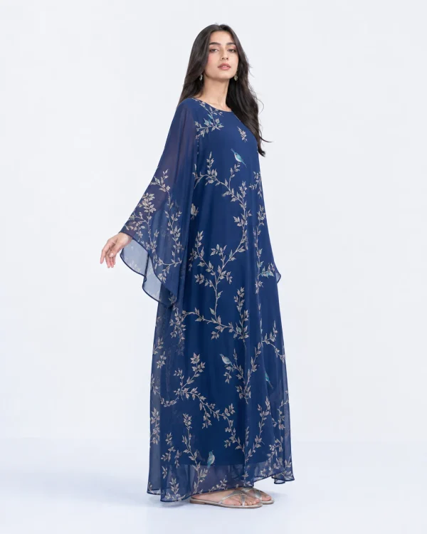 elrare sapphire bird kaftan side view