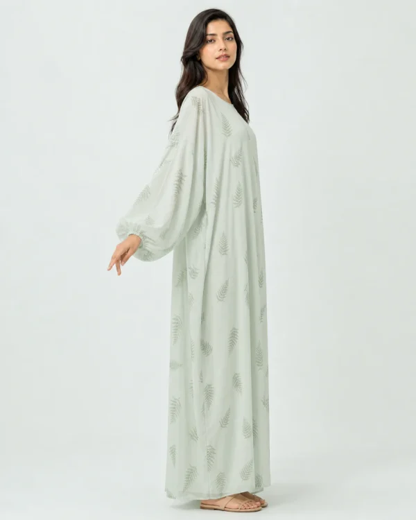 elrare seafoam fern kaftan side view