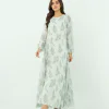 elrare seafoam fern maxi front view
