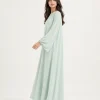 elrare seafoam solid kaftan side view