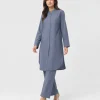 elrare slate blue hidden placket coords front view