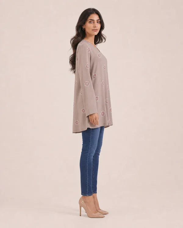 elrare taupe orchid top side view