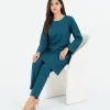 elrare teal tonal schiffli coords seated