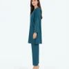 elrare teal tonal schiffli coords side view