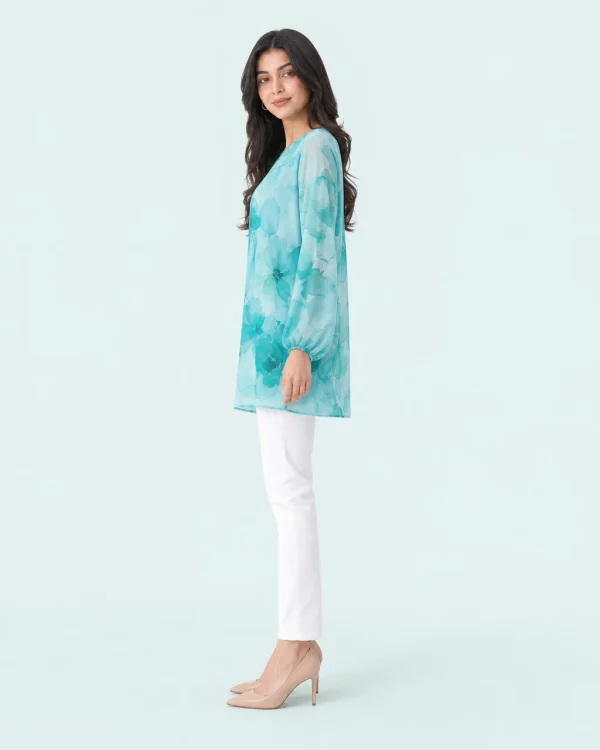 elrare teal watercolor top side view