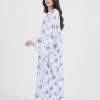 elrare white blue china kaftan side view