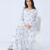 elrare white blue china maxi seated